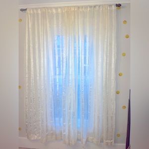 Sheer vintage curtains